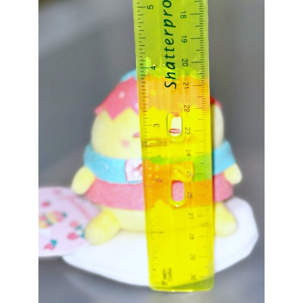 2025 Sanrio Gudetama Mascot Toy Plush Doll Strawberry Cheek Munyugurumi - Picture 6 of 6